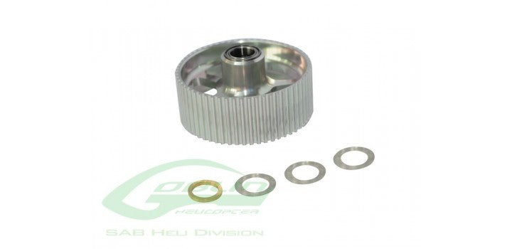 ALUMINUM DOUBLE BEARING ONE WAY PULLEY - GOBLIN 770/GOBLIN 700 COMPETITION