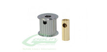 Afbeelding in Gallery-weergave laden, ALUMINUM MOTOR PULLEY 18T (FOR 6/8MM MOTOR SHAFT) - GOBLIN 770/GOBLIN 700 COMPETITION