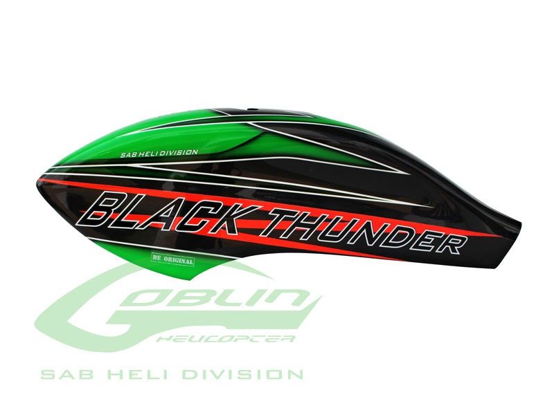 CANOMOD AIRBRUSH CANOPY GREEN/CARBON G. BLACK THUNDER 700