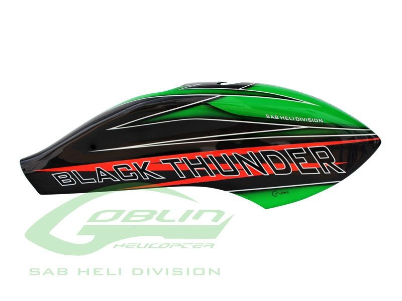 CANOMOD AIRBRUSH CANOPY GREEN/CARBON G. BLACK THUNDER 700