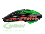 CANOMOD AIRBRUSH CANOPY GREEN/CARBON G. BLACK THUNDER 700