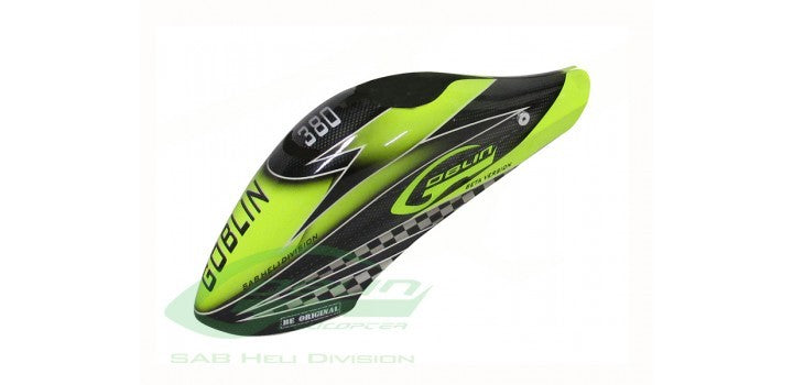 CANOMOD AIRBRUSH CANOPY SAB YELLOW/BLACK - GOBLIN 380