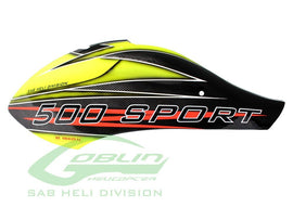 CANOMOD AIRBRUSH CANOPY SAB YELLOW/BLACK - GOBLIN 500 SPORT