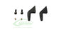 ALUMINUM MAIN BLADE GRIP ARM (NEW DESIGN) BLACK MATTE - GOBLIN 700/770
