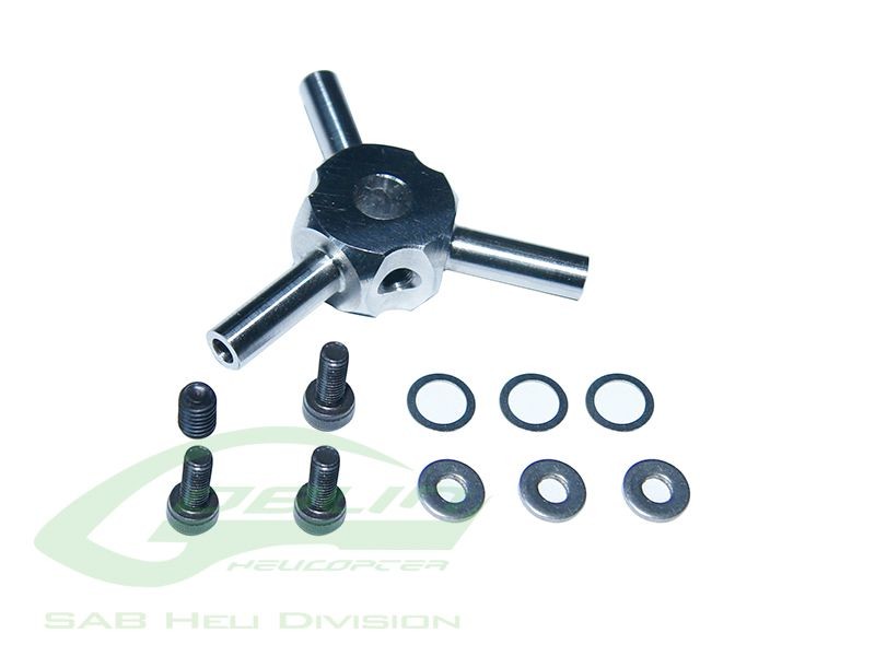 3 BLADES STEEL TAIL HUB - GOBLIN URUKAY/630/700/770 COMPETITION/SPEED