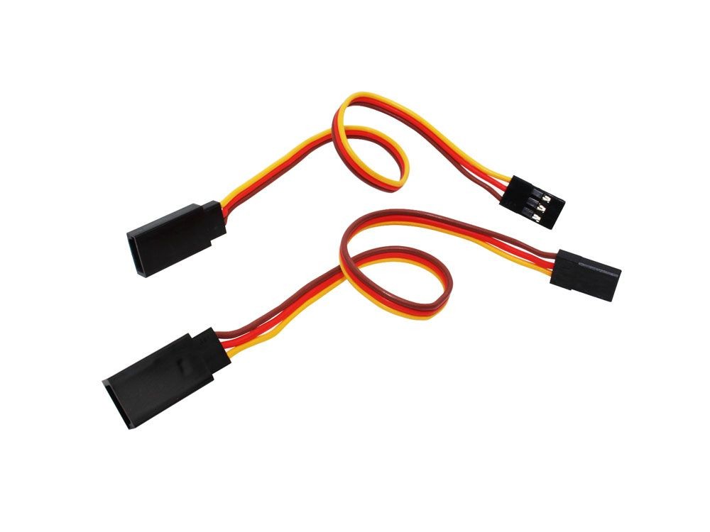 CABLE ( JR MALE TO FUTABA FEMALE- BR/R/O -22AWG- 200MM)