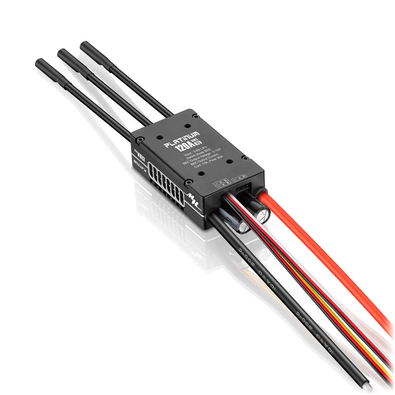 Hobbywing Platinum Pro 120A Regelaar V5 3-8s, 10 A BEC