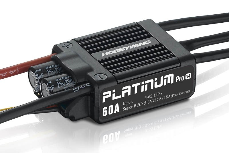 HOBBYWING PLATINUM PRO 60A-controller V4 2-6s, 7A BEC