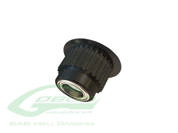ALUMINUM ENGINE PULLEY 26T - GOBLIN BLACK NITRO