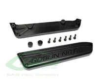 Afbeelding in Gallery-weergave laden, PLASTIC FUEL TANK SUPPORT BLACK - GOBLIN BLACK NITRO