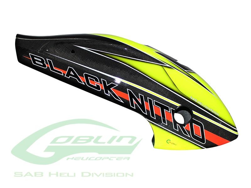 CANOMOD AIRBRUSH CANOPY YELLOW CARBON - GOBLIN BLACK NITRO