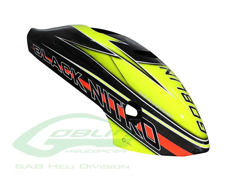 CANOMOD AIRBRUSH CANOPY YELLOW CARBON - GOBLIN BLACK NITRO