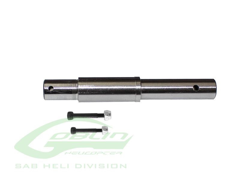 STEEL SECONDARY SHAFT - GOBLIN BLACK NITRO 650/700
