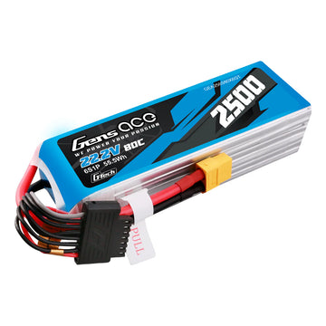 Gens ace G-Tech 2500mAh 22.2V 80C 6S Lipo Pack met XT60