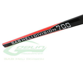 CARBON FIBER TAIL BOOM SAB RED/CARBON - GOBLIN 700 COMPETITION/SPEED