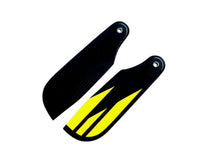 Afbeelding in Gallery-weergave laden, SAB Carbon Fiber Tail Blades 72mm Yellow