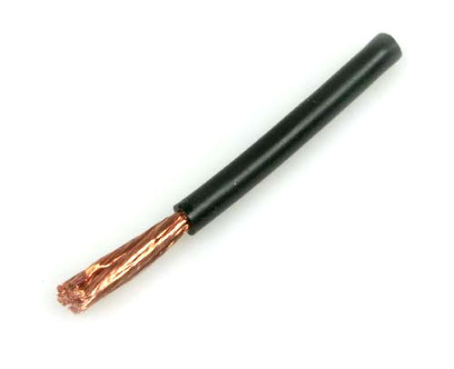 Siliconenkabel 6,0 mm² "EG" Zwart