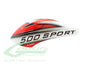 CANOMOD AIRBRUSH CANOPY WHITE/RED - GOBLIN 500