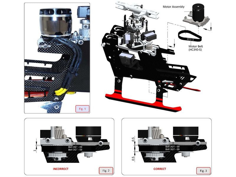 Goblin 500 Aluminum Motor Mount