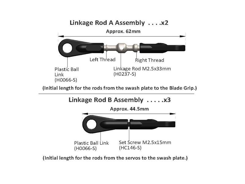 STEEL MAIN LINKAGE HPS - GOBLIN 500/570