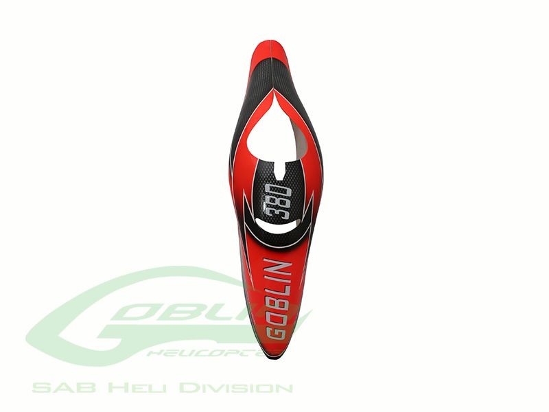CANOMOD AIRBRUSH CANOPY SAB RED/BLACK - GOBLIN 380