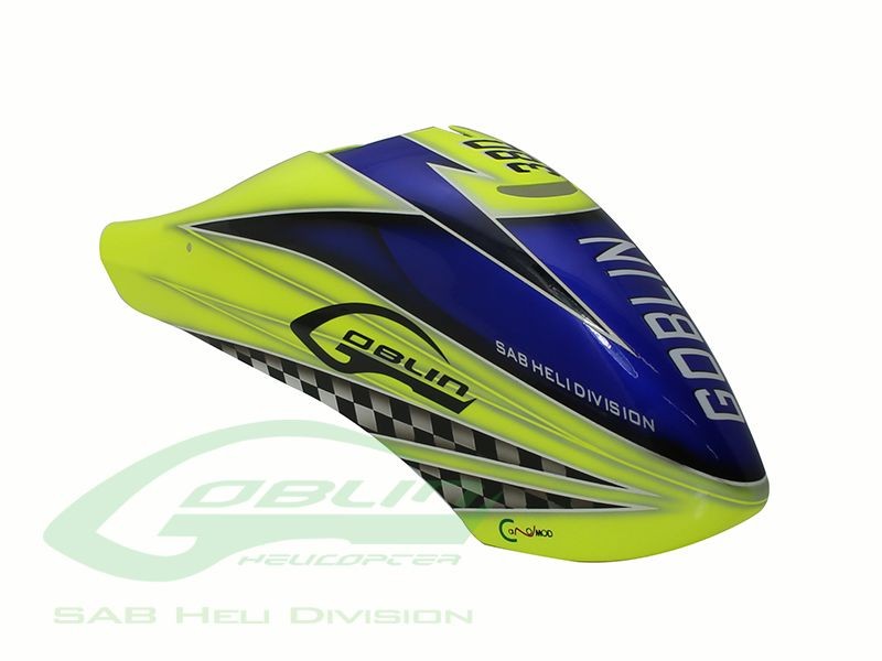 CANOMOD AIRBRUSH CANOPY SAB YELLOW/BLUE - GOBLIN 380