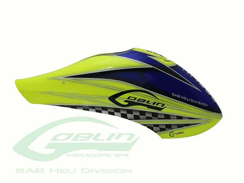 CANOMOD AIRBRUSH CANOPY SAB YELLOW/BLUE - GOBLIN 380