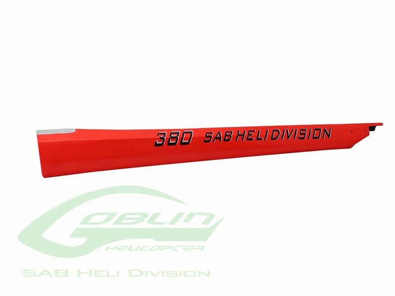 CARBON FIBER TAIL BOOM RED - GOBLIN 380