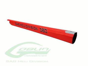 CARBON FIBER TAIL BOOM RED - GOBLIN 380