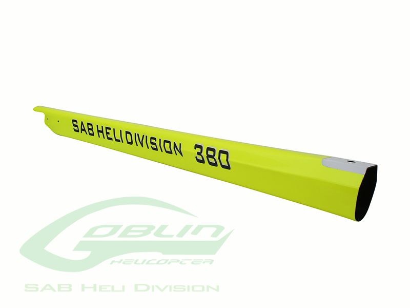 CARBON FIBER TAIL BOOM YELLOW - GOBLIN 380