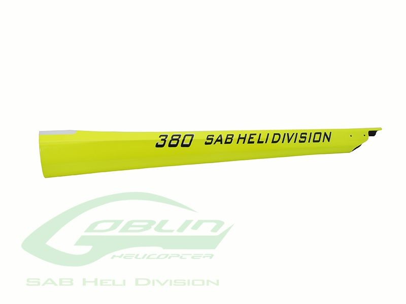 CARBON FIBER TAIL BOOM YELLOW - GOBLIN 380