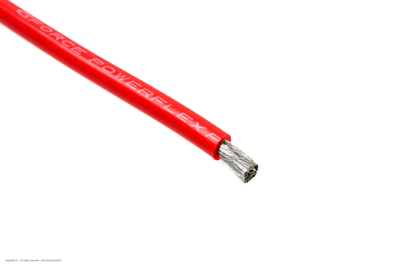Silicone Kabel Powerflex PRO+ Rood 8AWG 1m