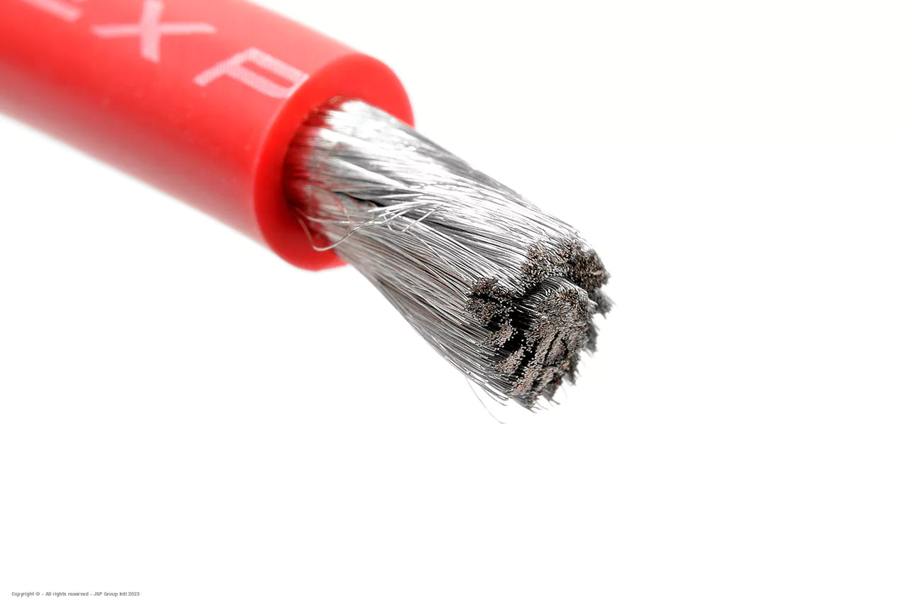 Silicone Kabel Powerflex PRO+ Rood 8AWG 1m