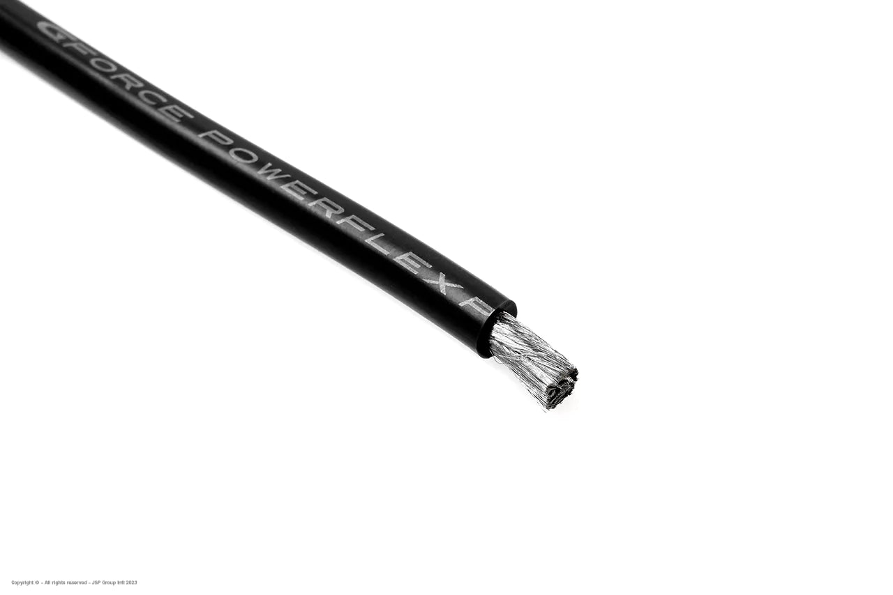 Silicone Kabel Powerflex PRO+ Zwart 8AWG 1mtr