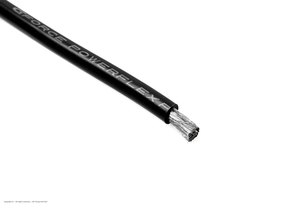 Silicone Kabel Powerflex PRO+ Zwart 8AWG 1mtr