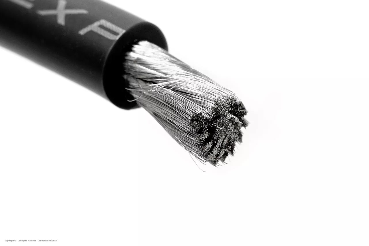 Silicone Kabel Powerflex PRO+ Zwart 8AWG 1mtr