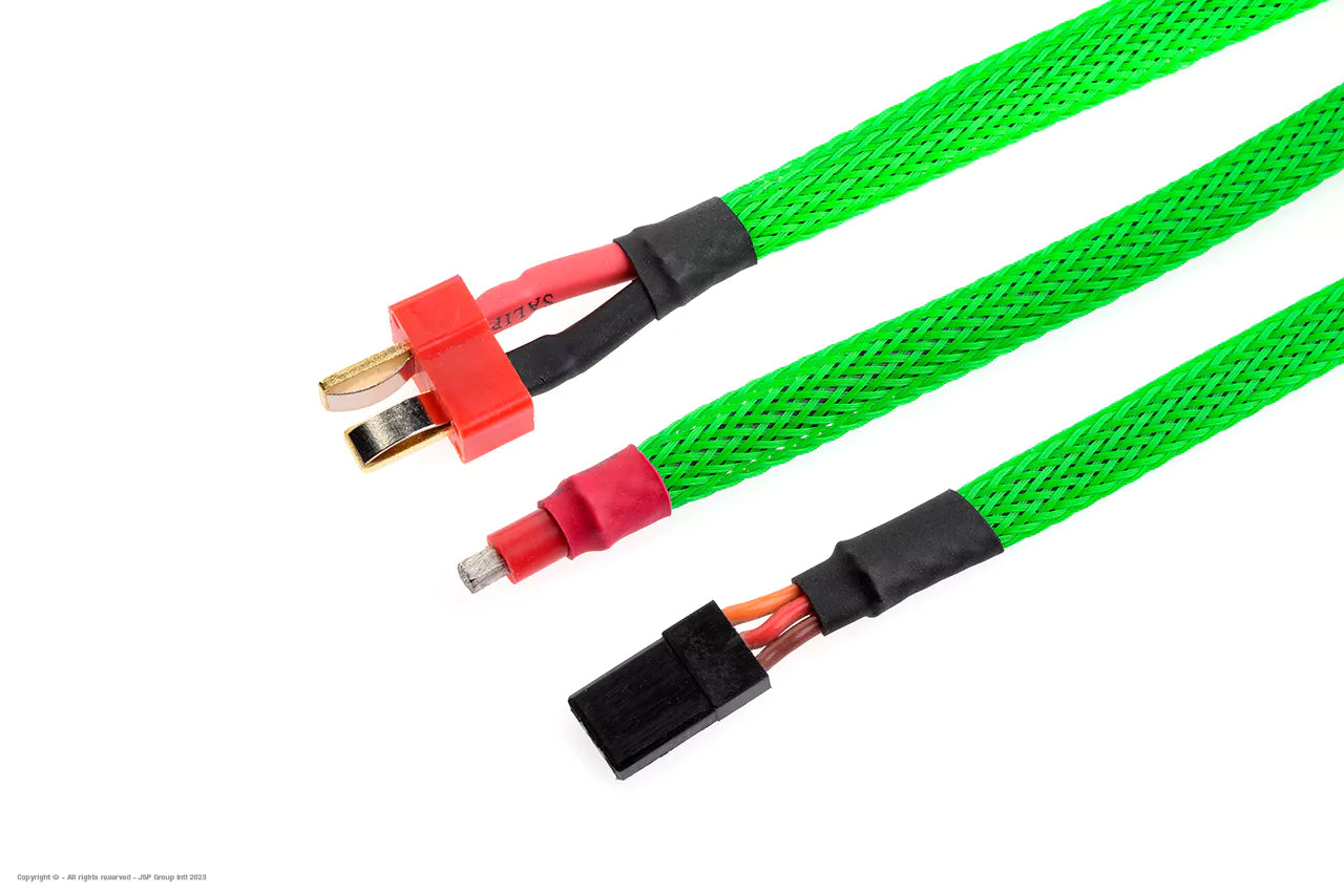 Gevlochten Slang 6mm Neon-Groen 1mtr