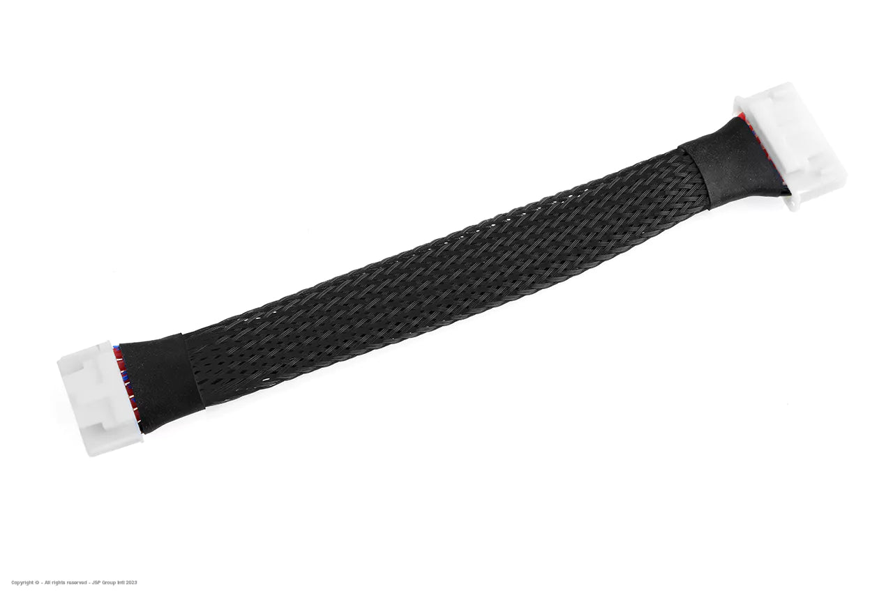 Gevlochten Slang 8mm Zwart 1mtr