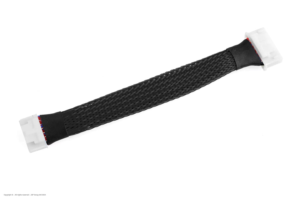 Gevlochten Slang 8mm Zwart 1mtr