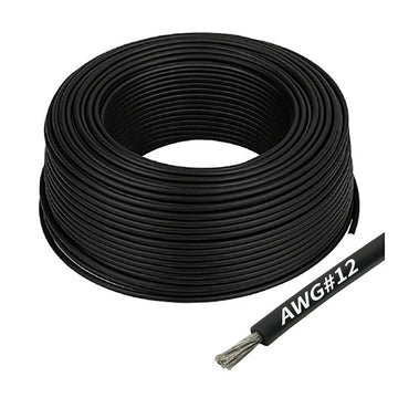 AWG12 Siliconen Kabel – Zwart × 1 meter