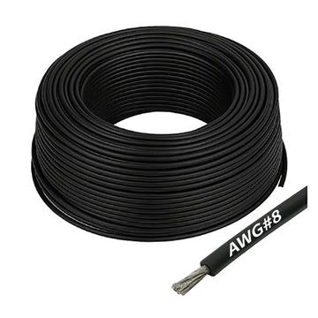 AWG#8 Siliconen Kabel – Zwart × 1 meter
