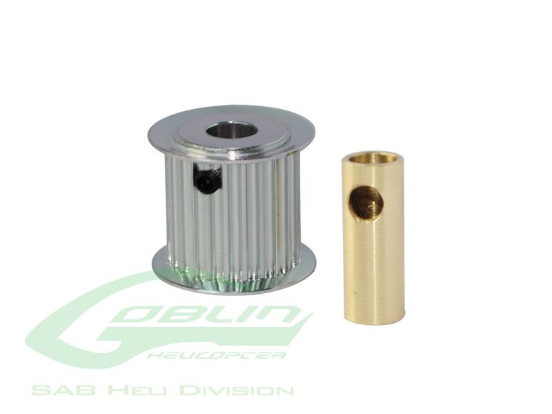 ALUMINUM MOTOR PULLEY 18T t/M 25T (FOR 6/8MM MOTOR SHAFT)