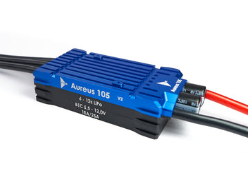 YGE Aureus 105 V2 BRUSHLESS ESC 105A 6-12S 5.5V-12V BEC