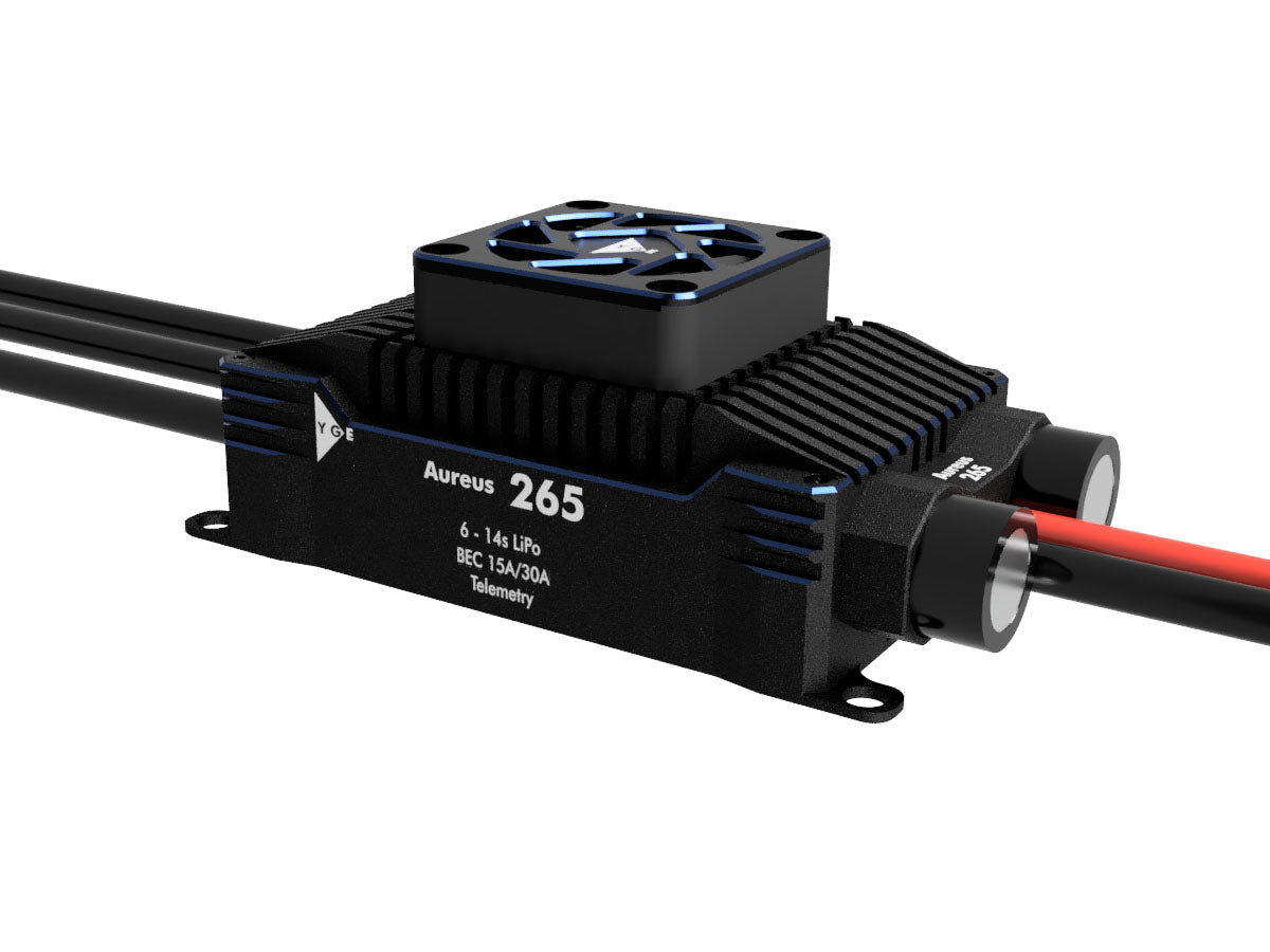 YGE Aureus 265 Brushless ESC 265A BEC met Telemetrie