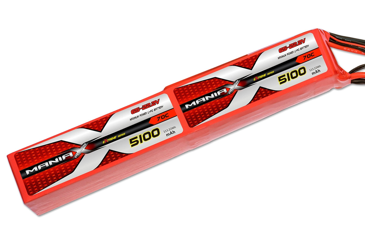 ManiaX Lipo 12S Stick Pack 44.4V 5100mAh 70C