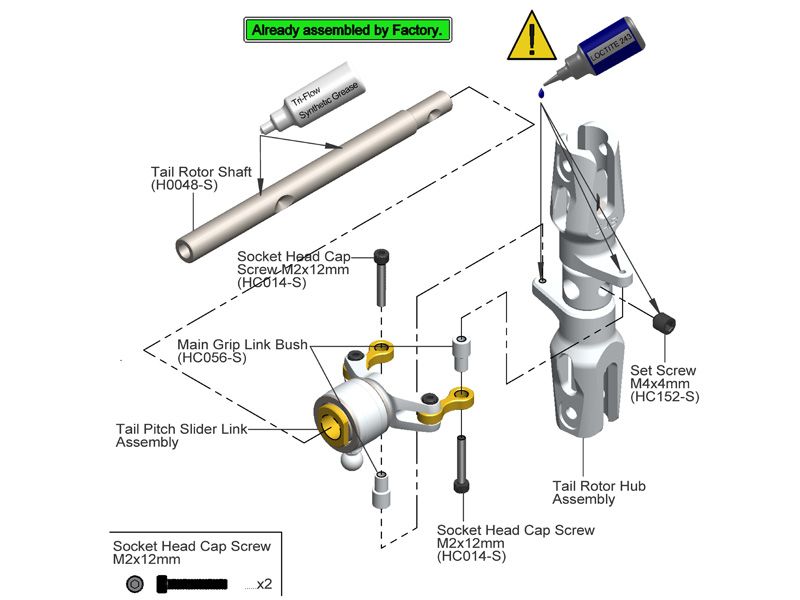 Tail rotor shaft - Goblin 630/700/770