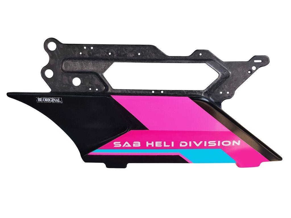 Forged CF Side Frame Pink/Blue Right (DX)