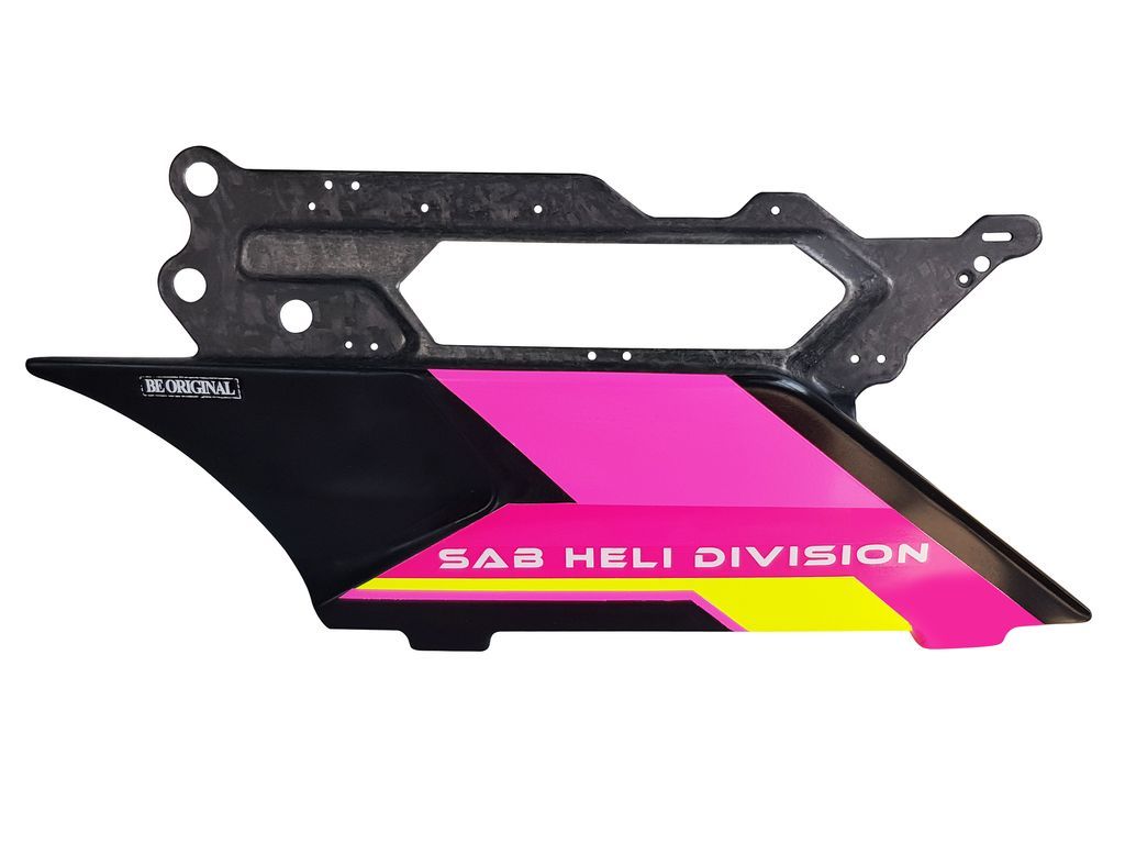Forged CF Side Frame Pink/Yellow Right (DX)