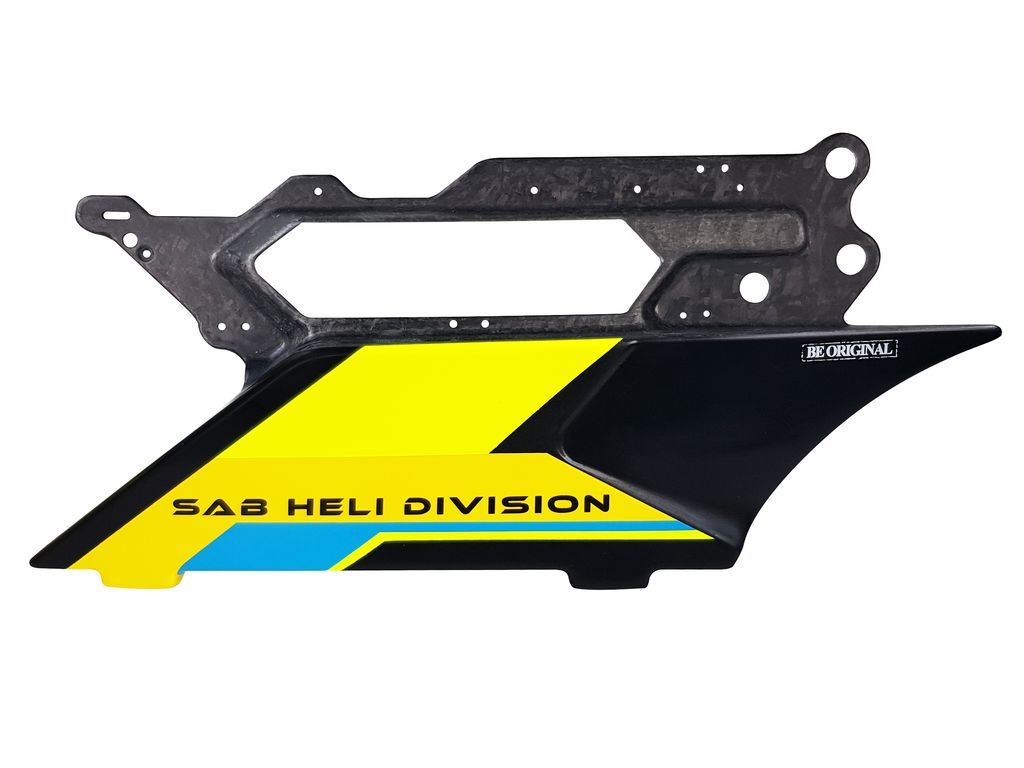 Forged CF Side Frame Yellow Left (SX)