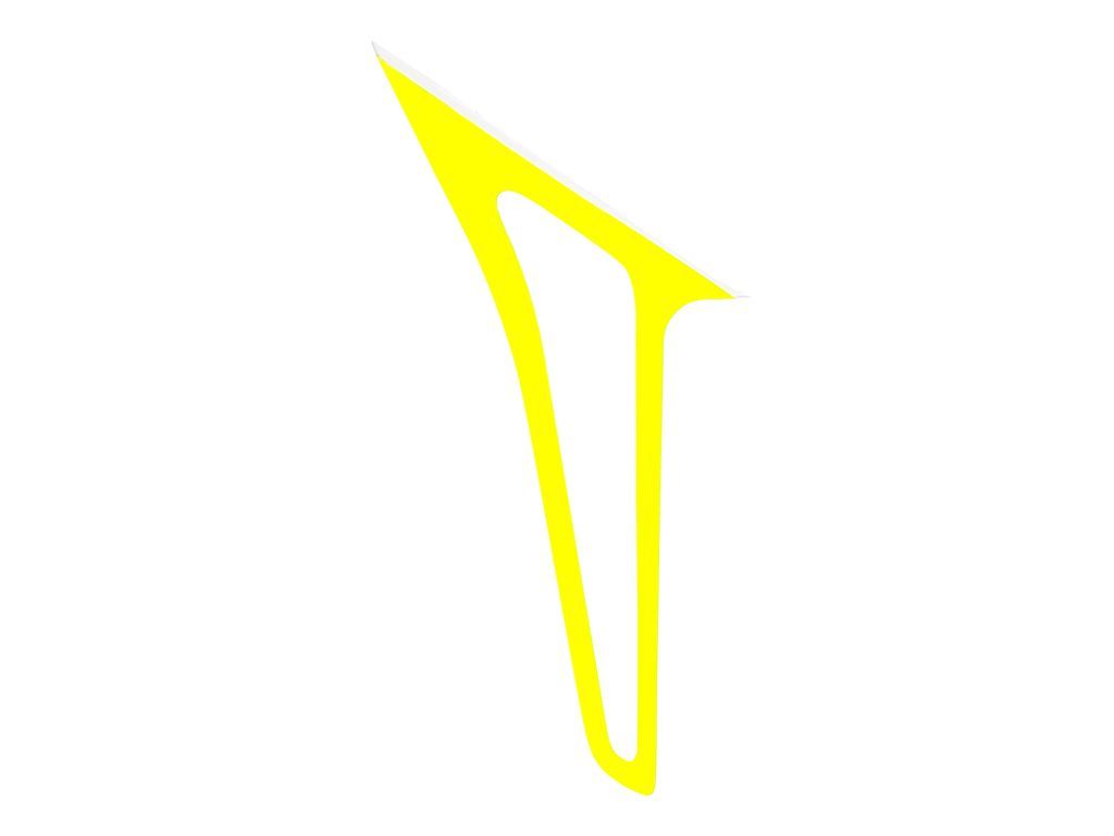Composite Tail Fin Yellow